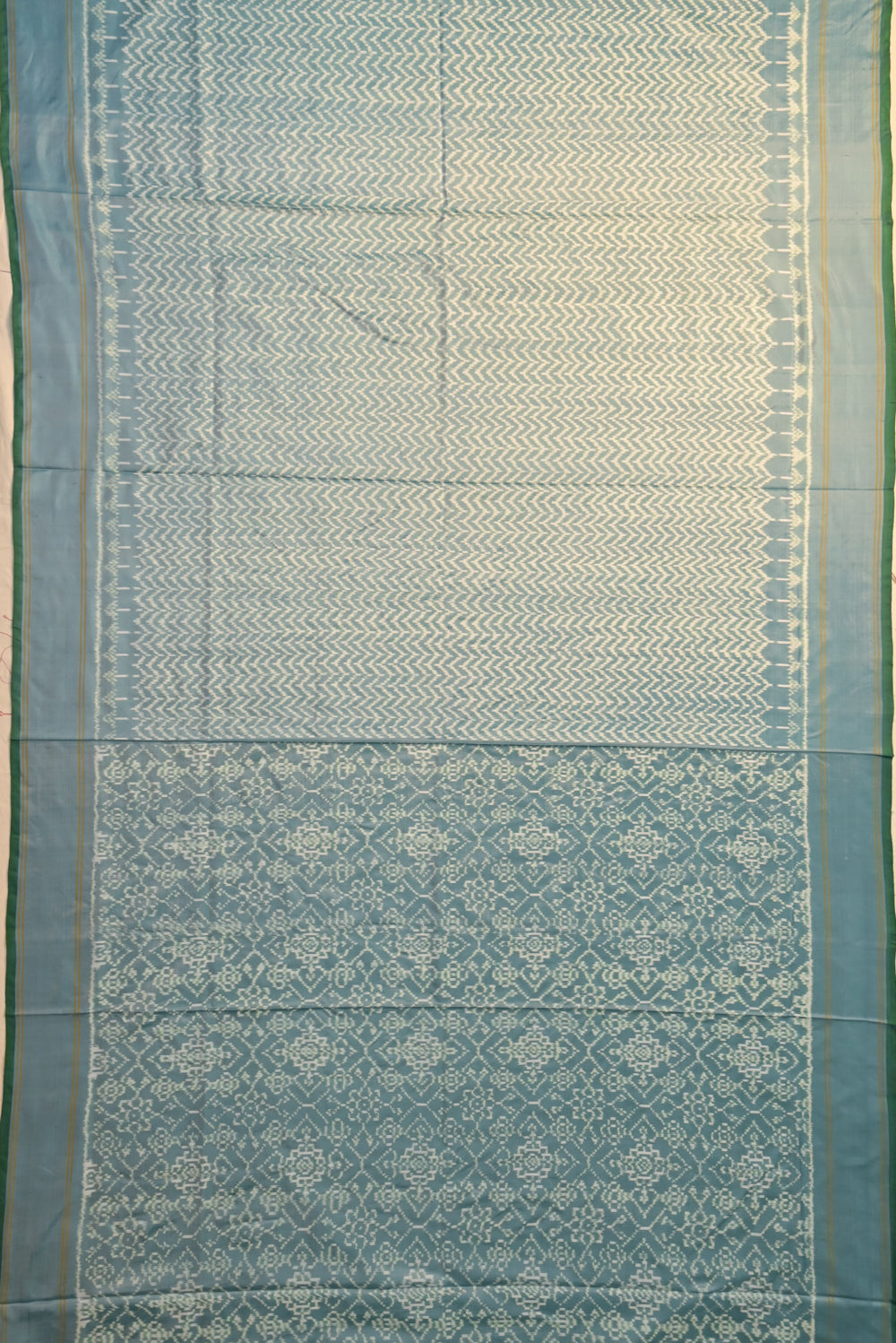 Pochampally Silk Ikat Sky Blue Saree