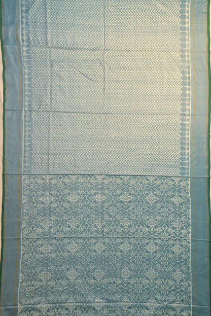 Pochampally Silk Ikat Sky Blue Saree