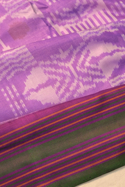 Pochampally Silk Ikat Lavender Saree
