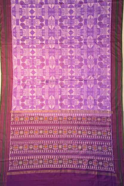 Pochampally Silk Ikat Lavender Saree