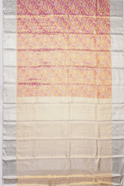 Taranga Kanchi Silk Tissue Brocade Pink Saree