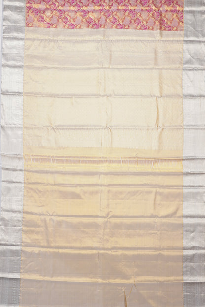 Taranga Kanchi Silk Tissue Brocade Pink Saree