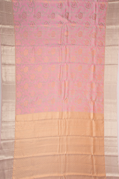 Taranga Kanchi Silk Jaal Pink Saree