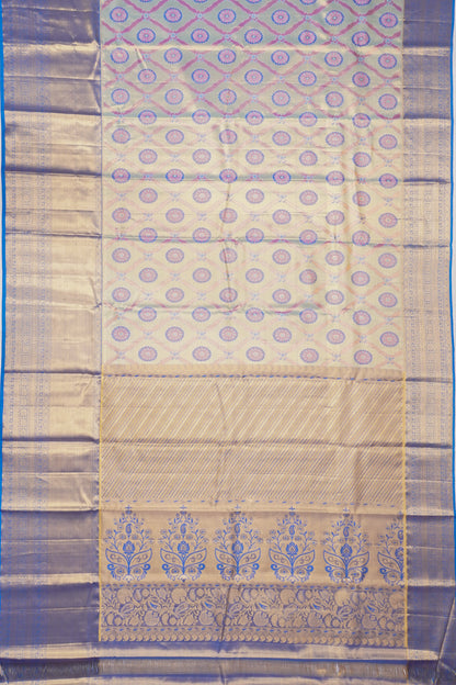 Taranga Kanchi Silk Brocade Patel Blue Saree