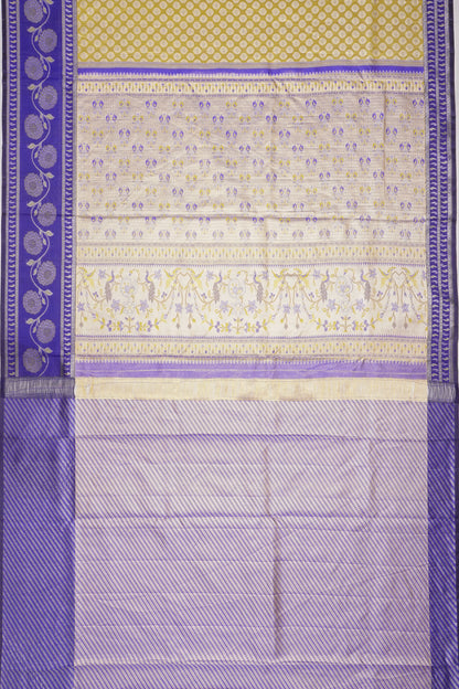 Taranga Kanchi Silk Tissue Brocade Gold Saree