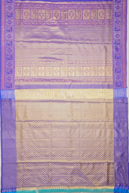 Taranga Kanchi Silk Tissue Brocade Gold Saree