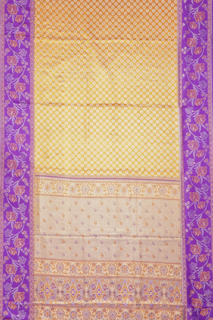 Taranga Kanchi Silk Tissue Brocade Gold Saree