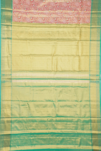 Taranga Kanchi Silk Tissue Brocade Orange Saree