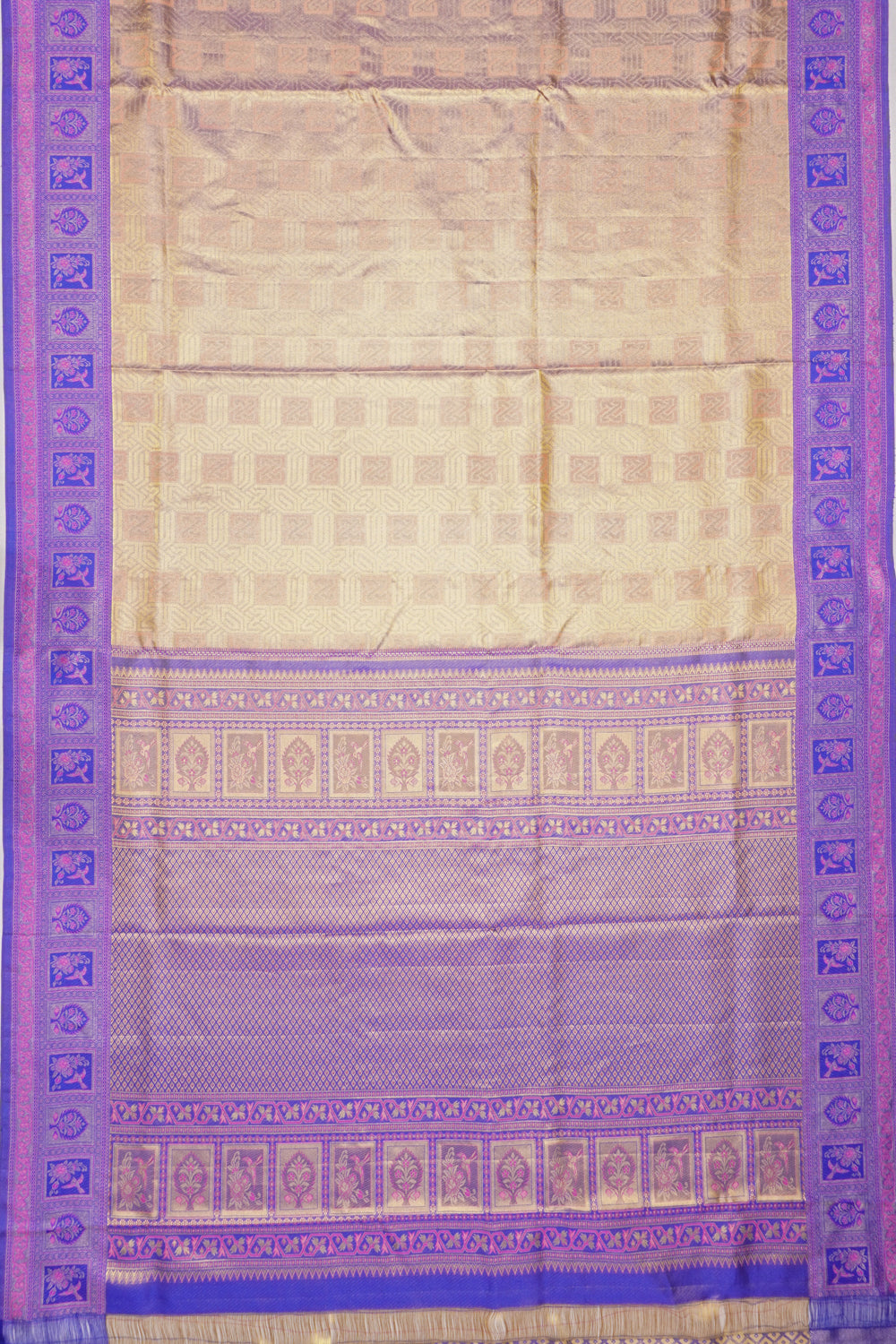 Taranga Kanchi Silk Brocade Gold Saree
