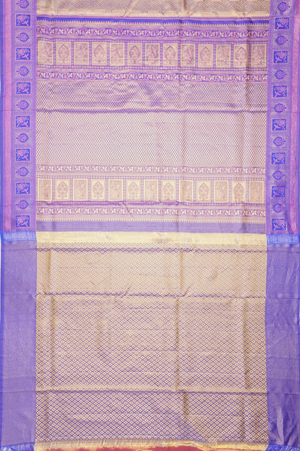 Taranga Kanchi Silk Brocade Gold Saree