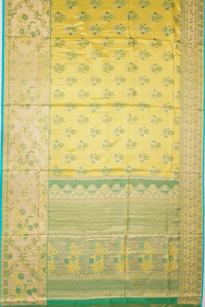 Taranga Kanchi Silk Tissue Brocade Gold Saree