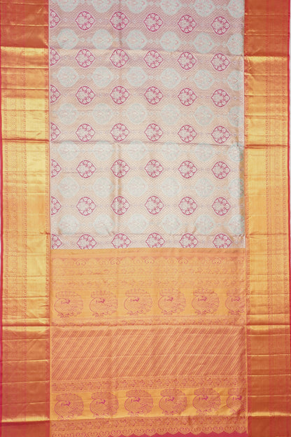 Taranga Kanchi Silk Tissue Brocade Gold Saree