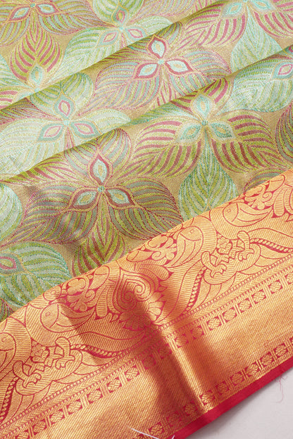 Taranga Kanchi Silk Tissue Green Saree