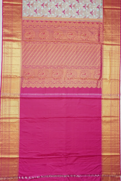 Taranga Kanchi Silk Tissue Brocade Blue Saree