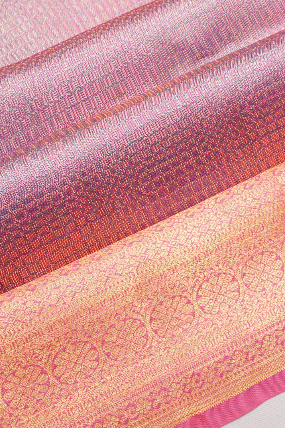 Taranga Kanchi Silk Tissue Brocade Lavender Saree