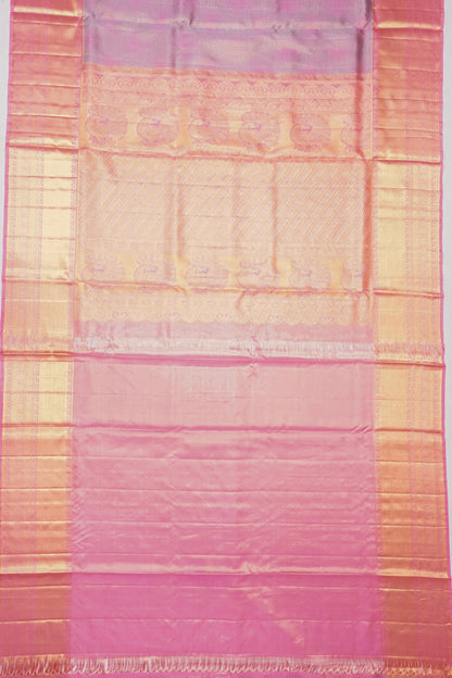 Taranga Kanchi Silk Tissue Brocade Lavender Saree