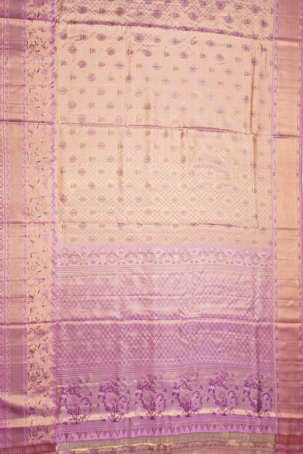 Taranga Kanchi Silk Tissue Brocade Lavender Saree