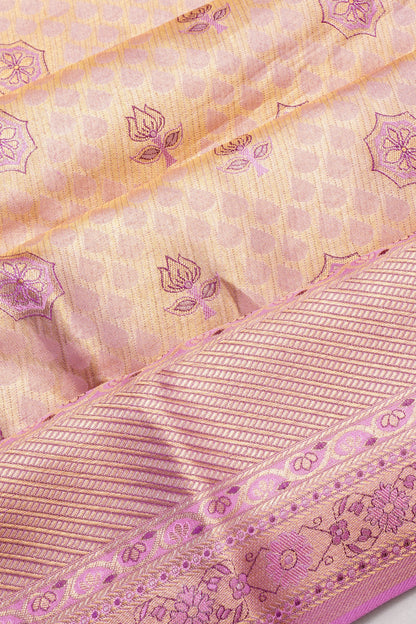 Taranga Kanchi Silk Tissue Brocade Lavender Saree