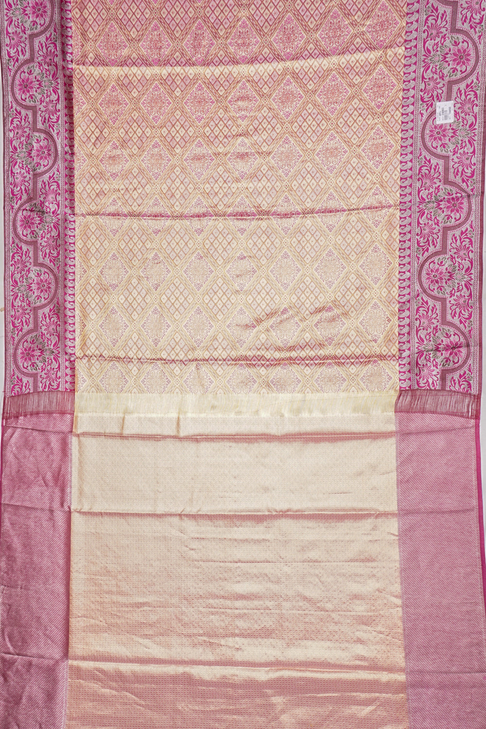 Taranga Kanchi Silk Tissue Brocade Gold Saree