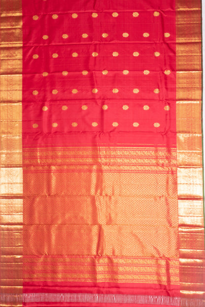 Kanchipuram Silk Butta Red Saree