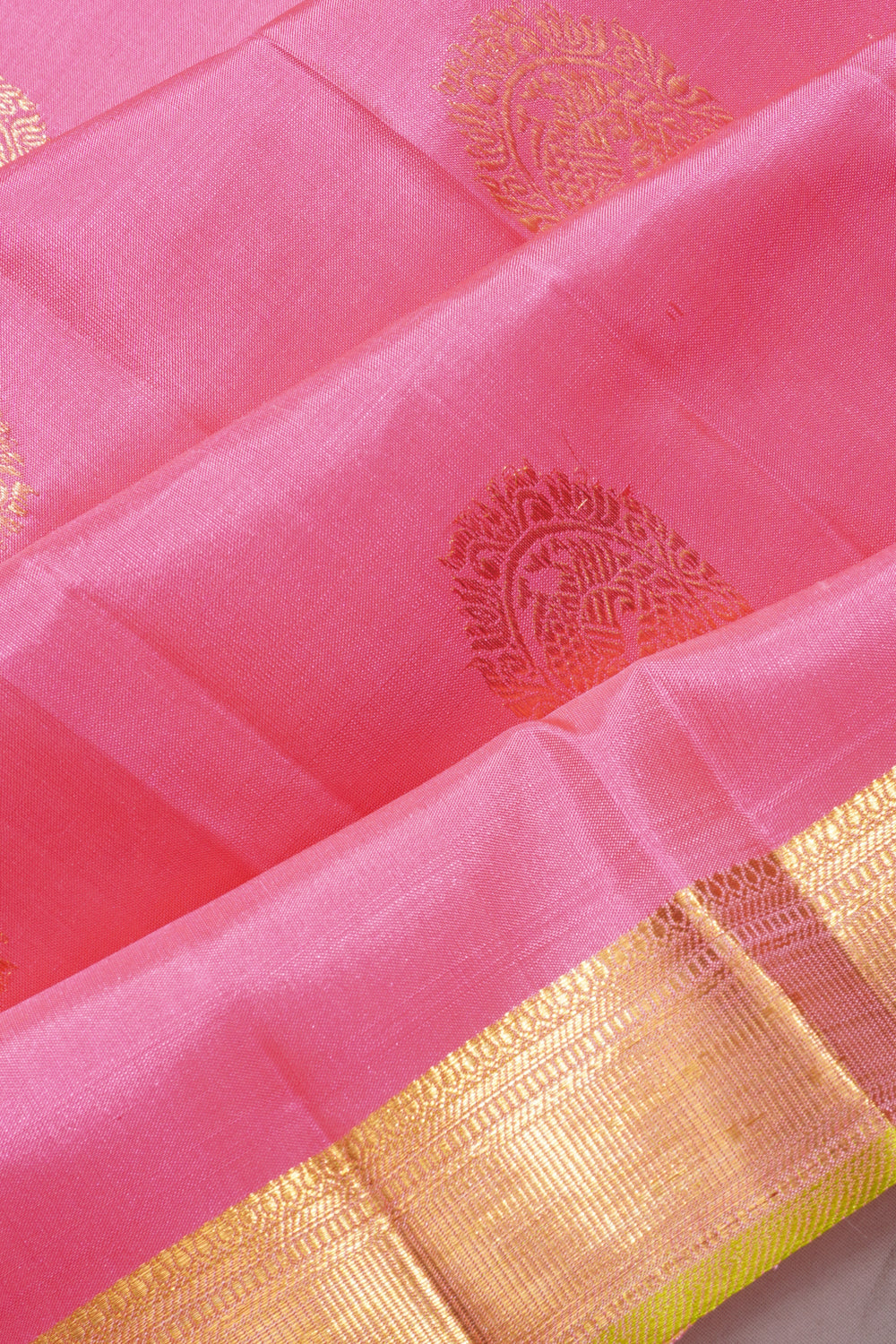 Kanchipuram Silk Butta Pink Saree