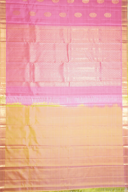 Kanchipuram Silk Butta Pink Saree
