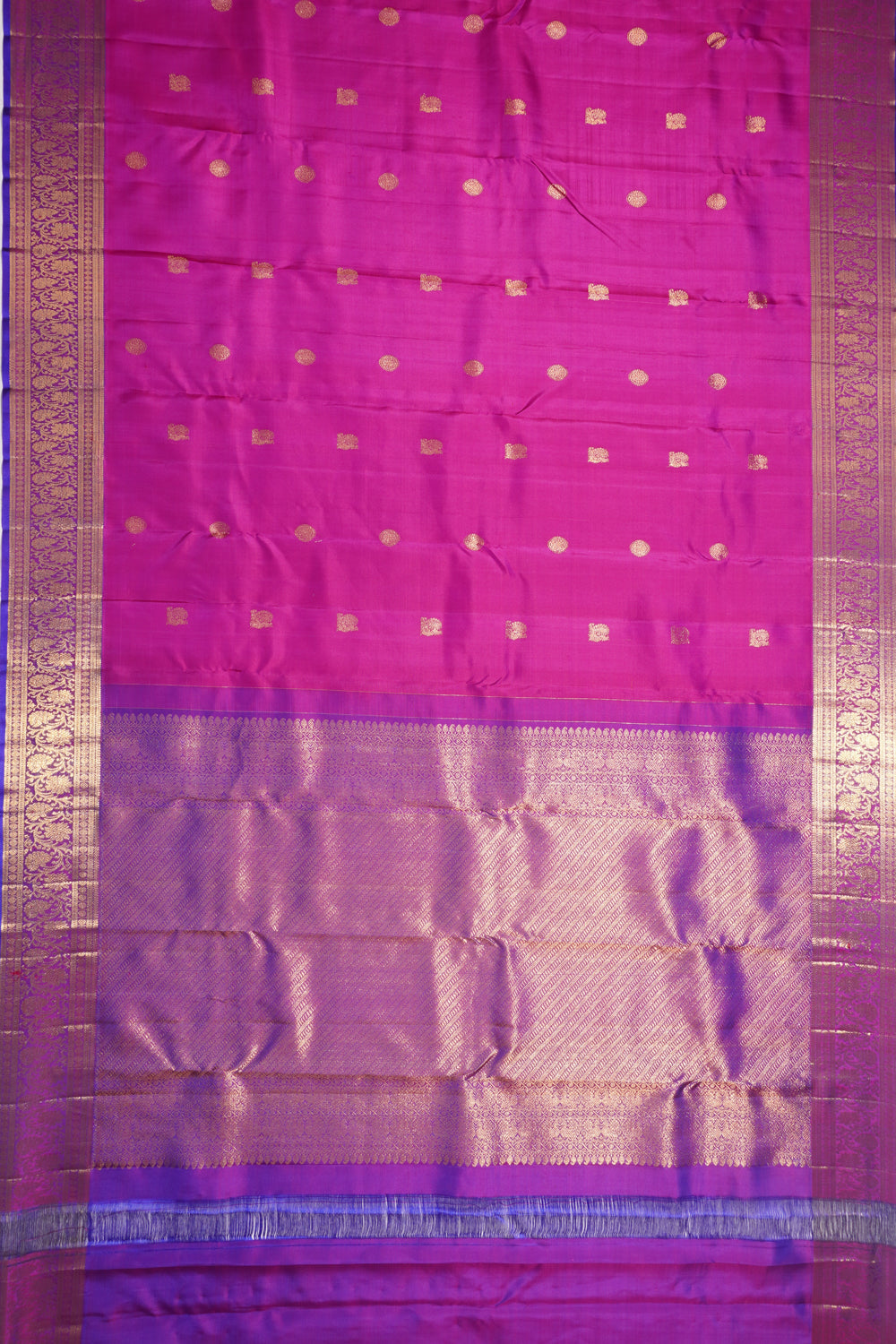 Kanchipuram Silk Butta Purple Saree
