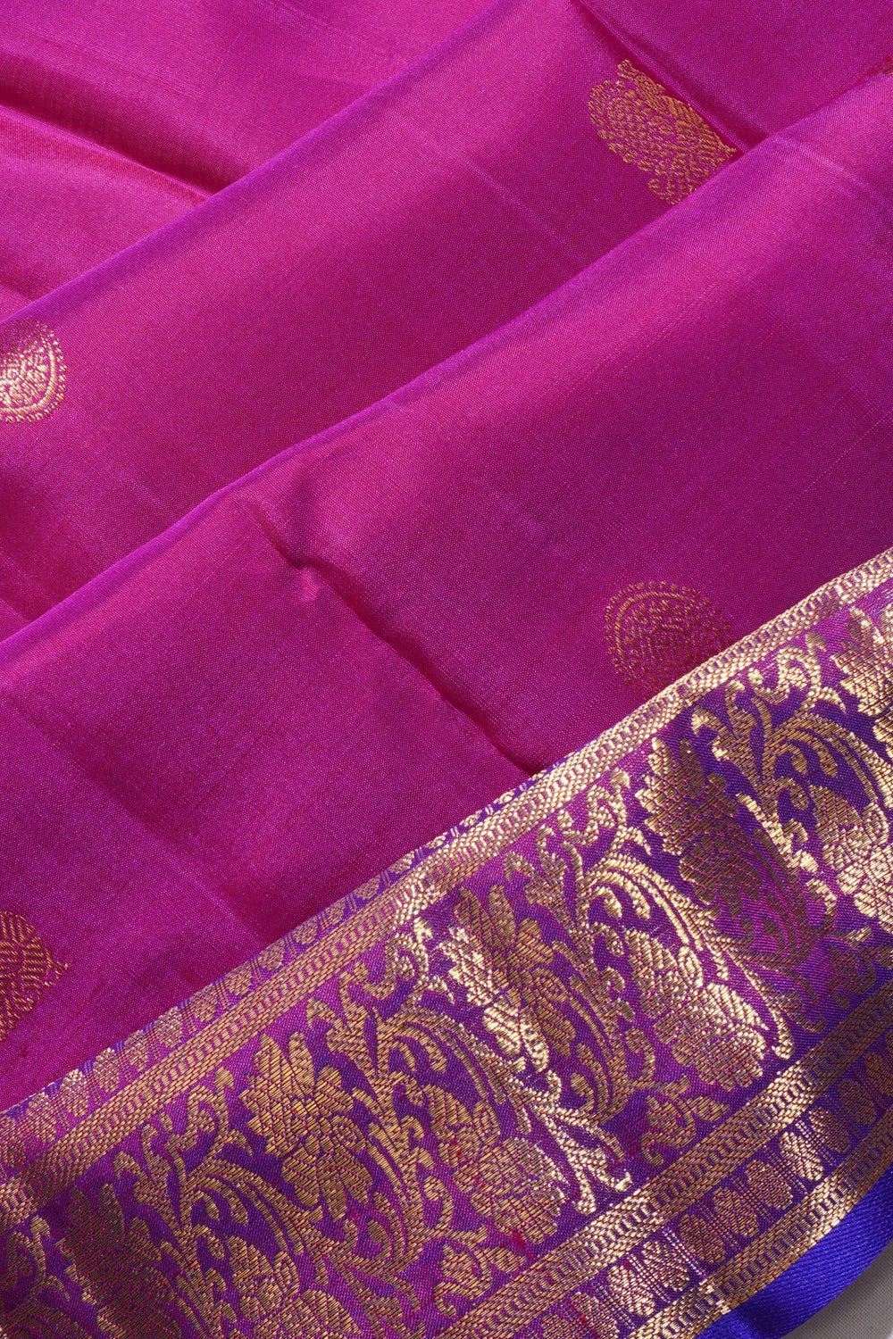 Kanchipuram Silk Butta Purple Saree