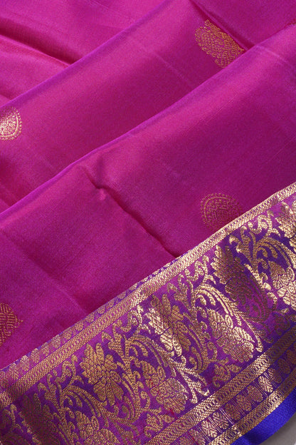 Kanchipuram Silk Butta Purple Saree