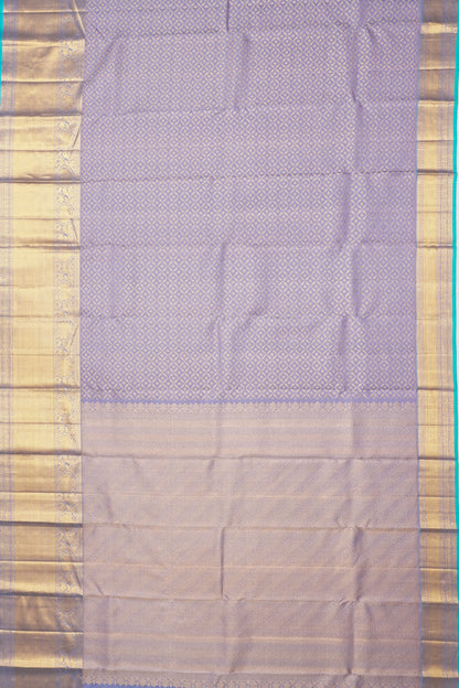 Kanchipuram Silk Brocade Lavender Saree