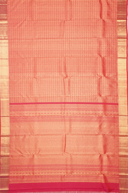 Kanchipuram Silk Brocade Red Saree