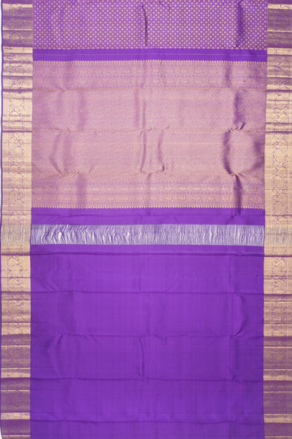 Kanchipuram Silk Brocade Purple Saree