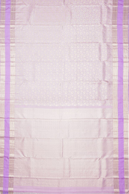 Kanchipuram Silk Brocade Lavender Saree