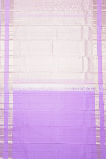 Kanchipuram Silk Brocade Lavender Saree