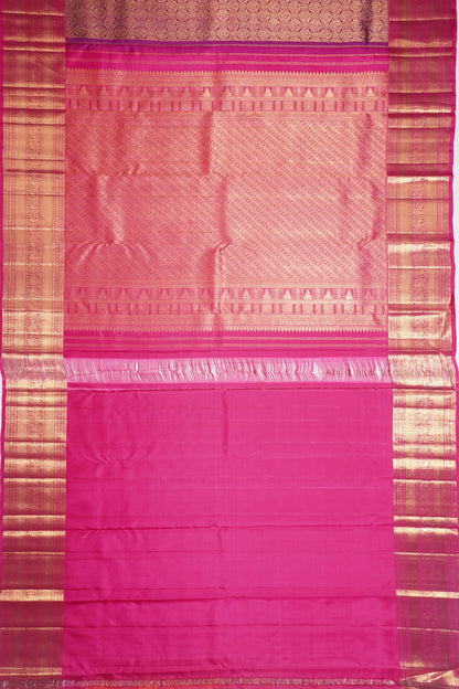 Kanchipuram Silk Brocade Purple Saree