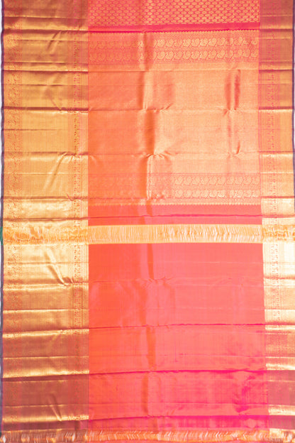 Kanchipuram Silk Brocade Pink Saree