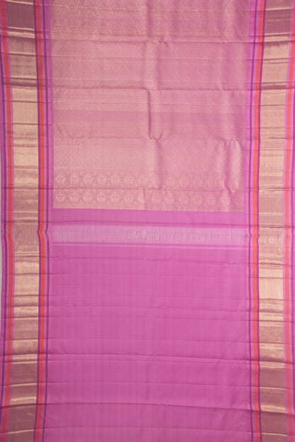 Kanchipuram Silk Brocade Blue Saree