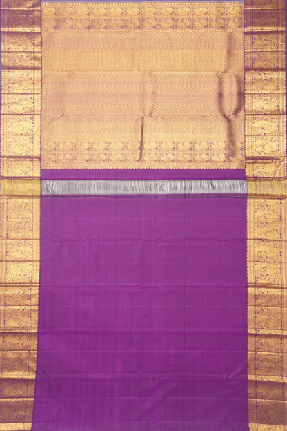 Kanchipuram Silk Brocade Blue Saree