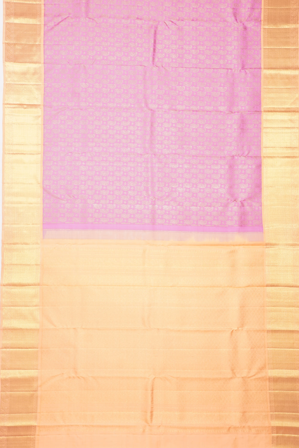 Kanchipuram Silk Brocade Pink Saree