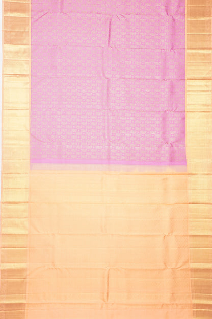 Kanchipuram Silk Brocade Pink Saree