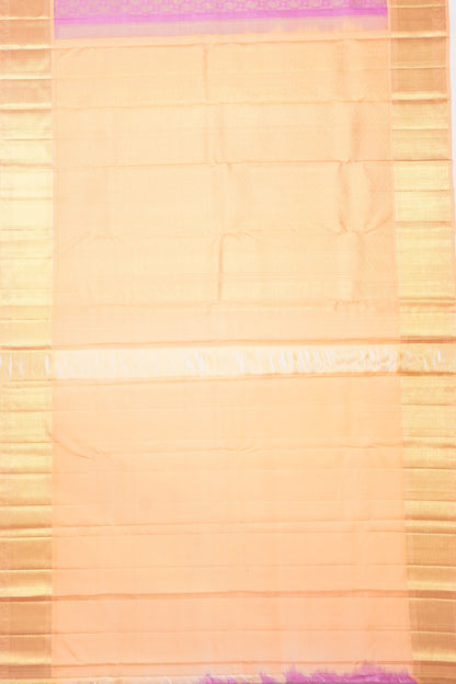 Kanchipuram Silk Brocade Pink Saree
