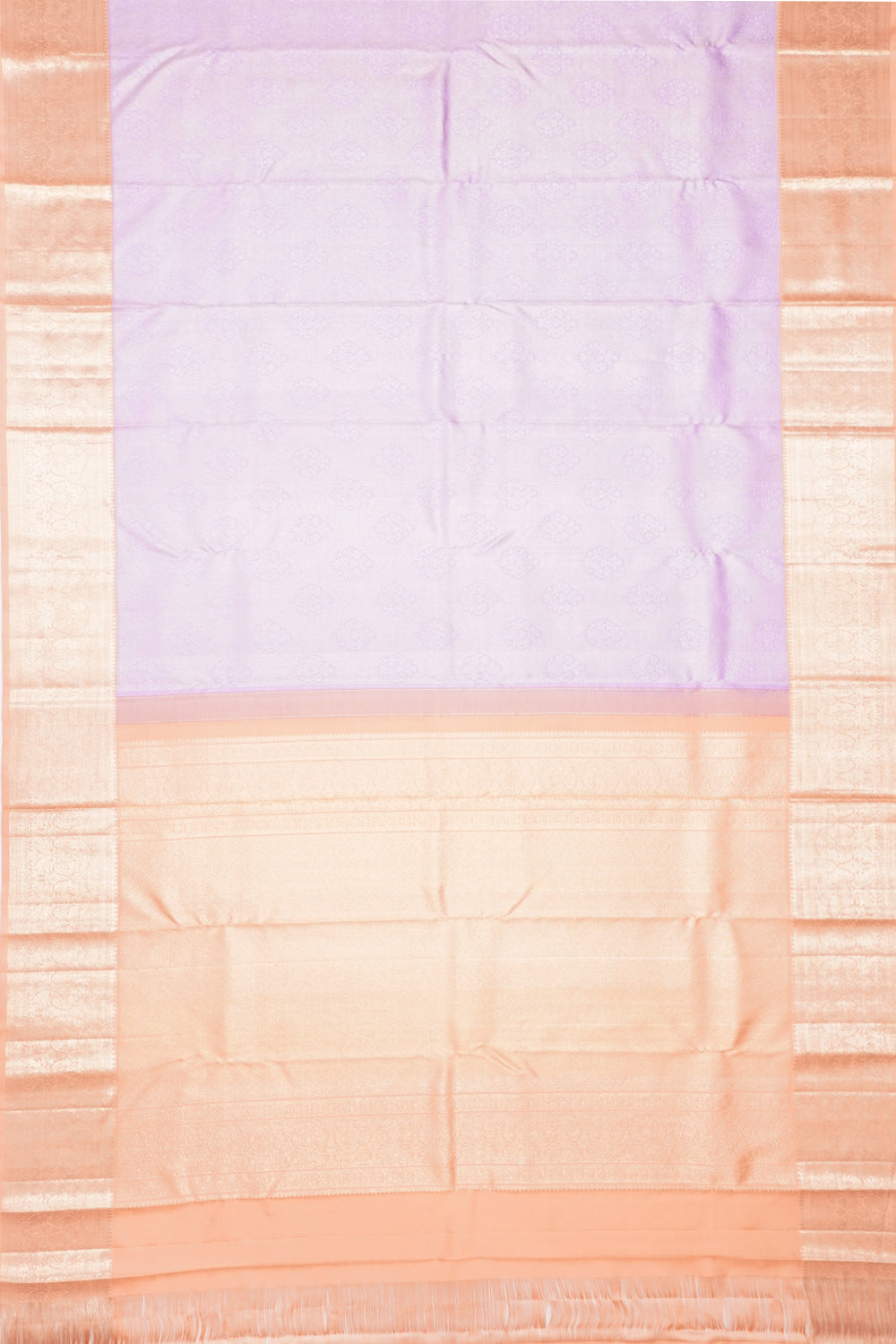 Kanchipuram Silk Brocade Brocade Lavender Saree