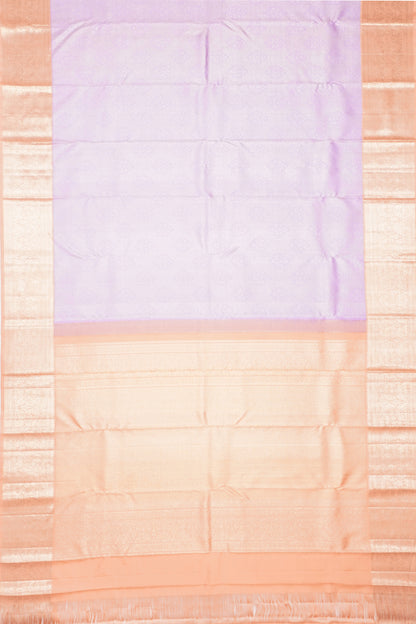 Kanchipuram Silk Brocade Brocade Lavender Saree