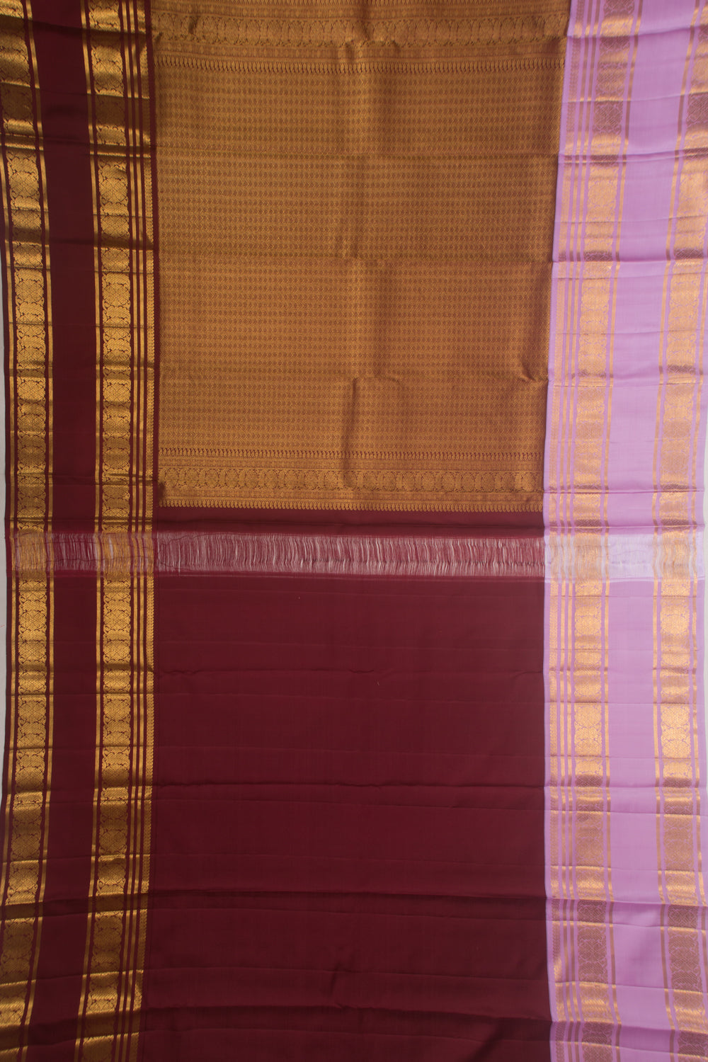 Kanchipuram Silk Brocade Red Saree