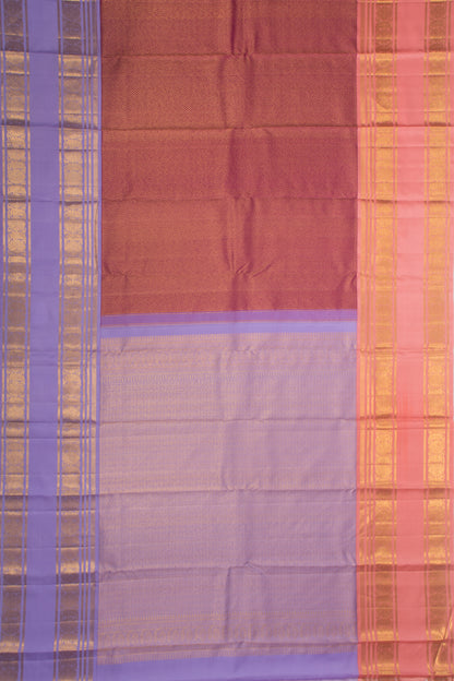 Kanchipuram Silk Brocade Pink Saree