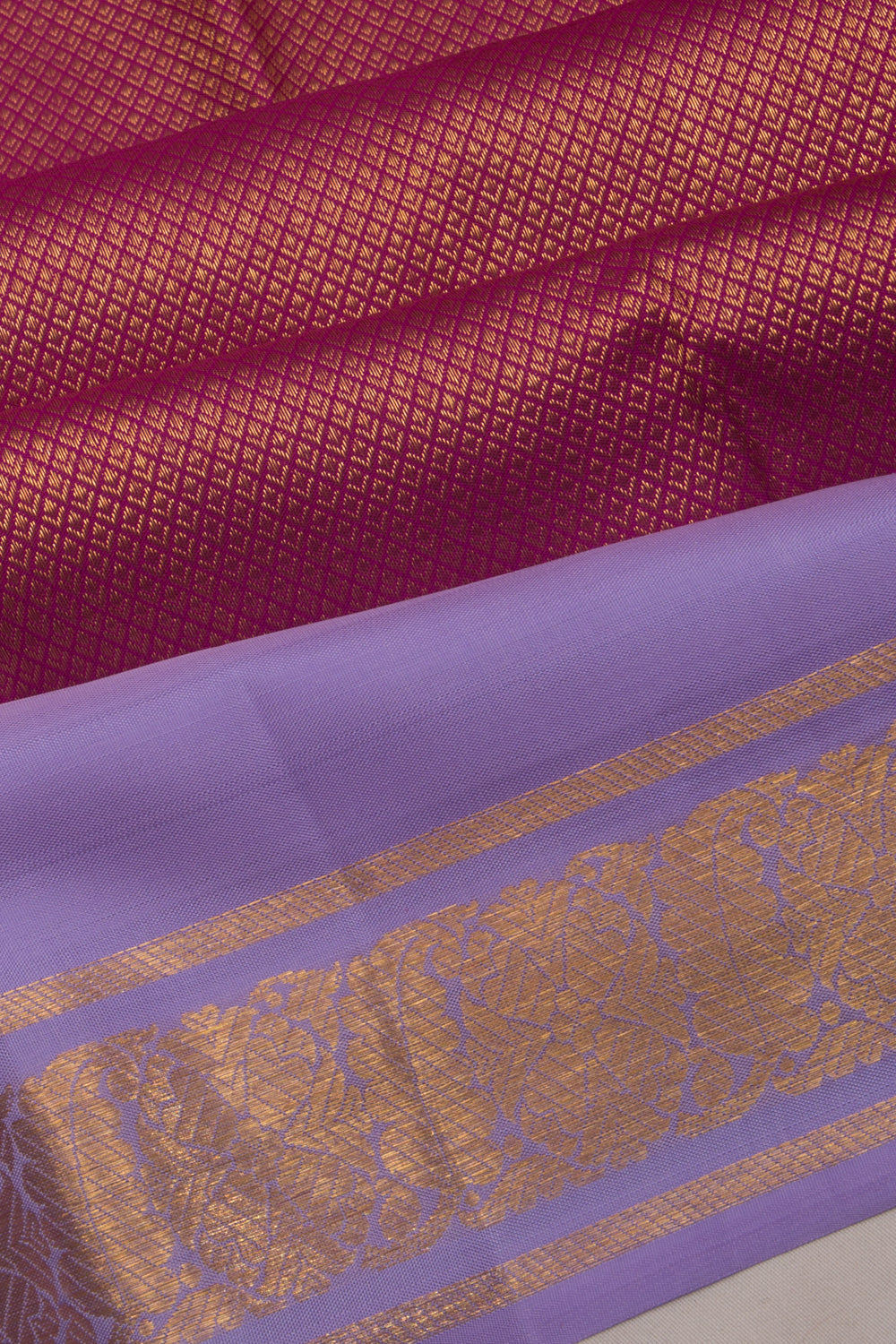 Kanchipuram Silk Brocade Pink Saree
