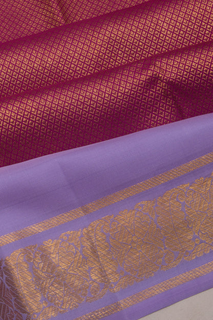 Kanchipuram Silk Brocade Pink Saree