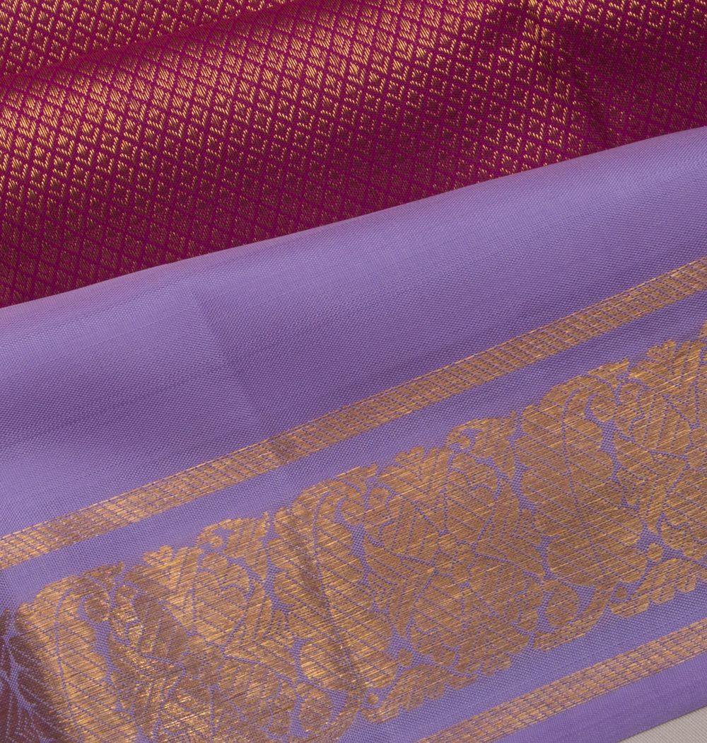 Kanchipuram Silk Brocade Pink Saree