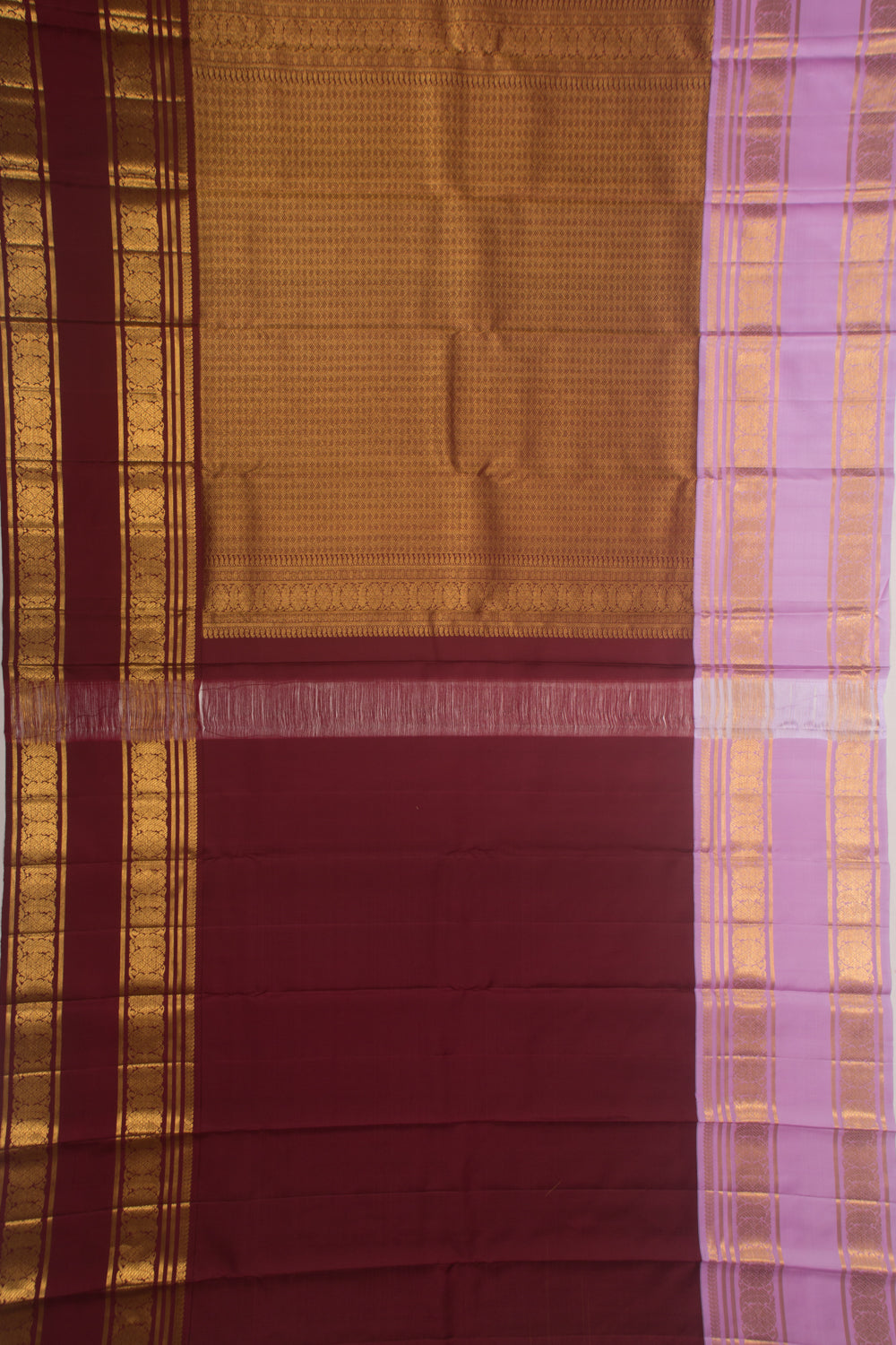 Kanchipuram Silk Brocade Pink Saree
