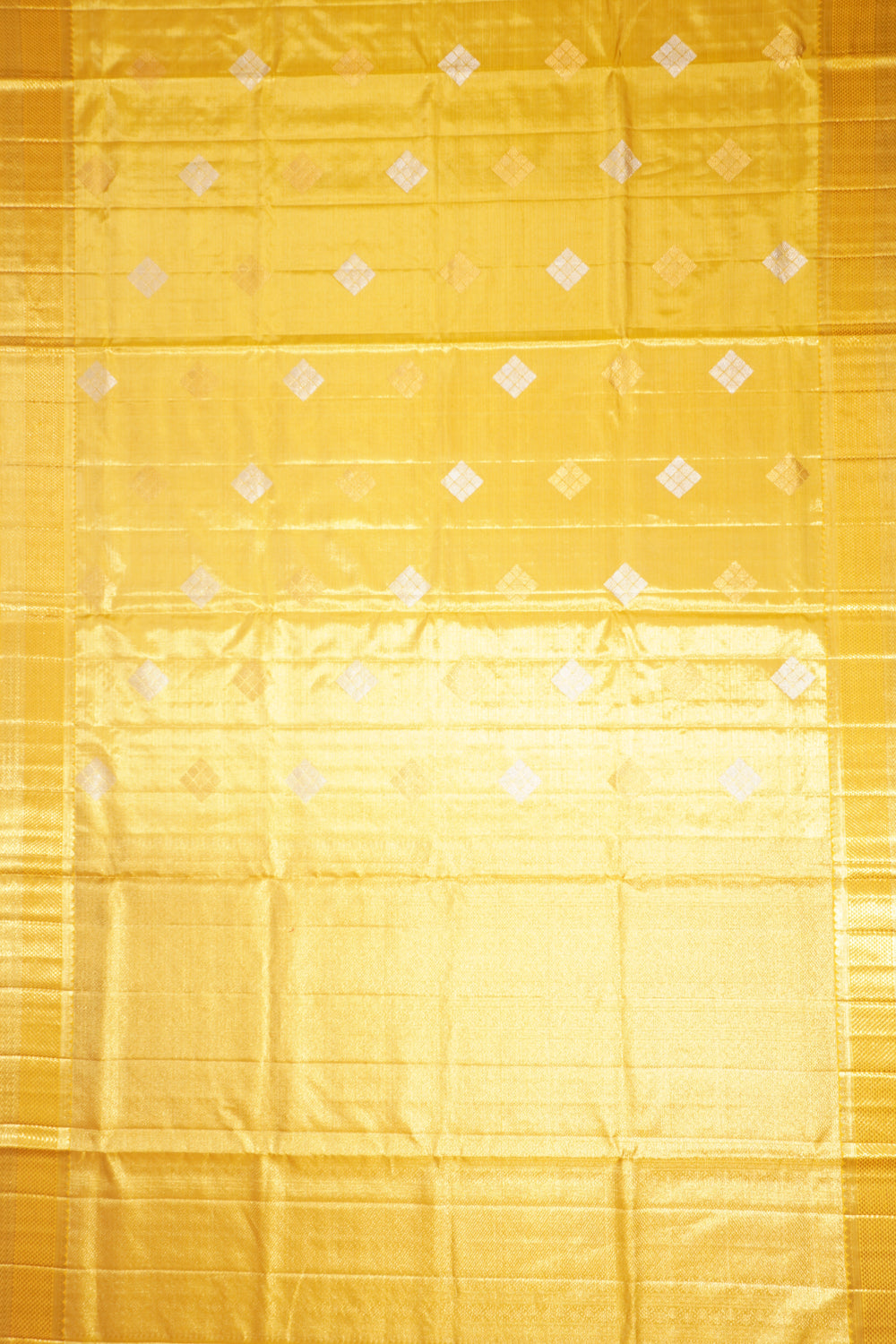 Kanchipuram Silk Tissue Butta Gold Saree